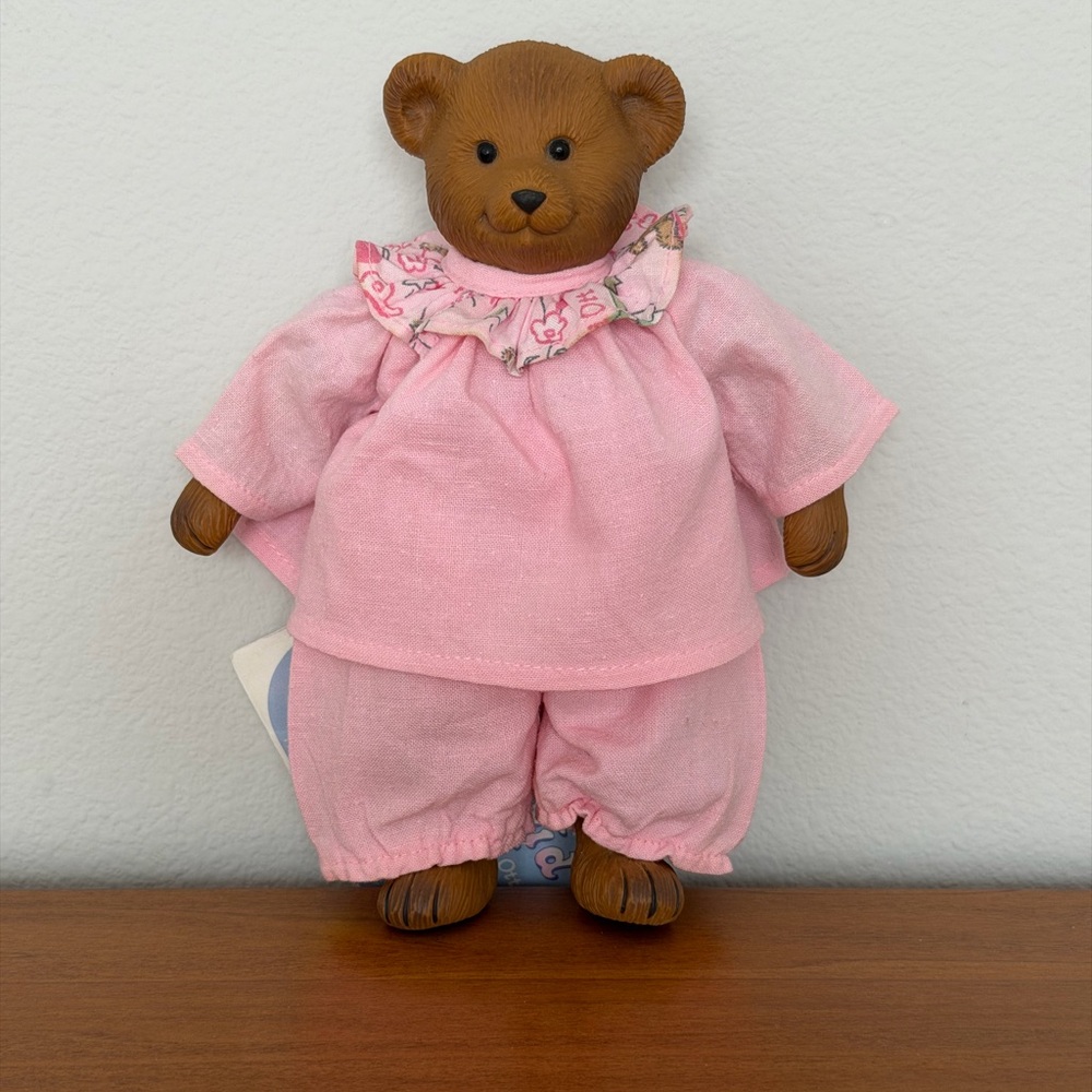 Adorable Heidi Ott Dreamkid Collectible Teddy Bear Pink Outfit Weighted Toy